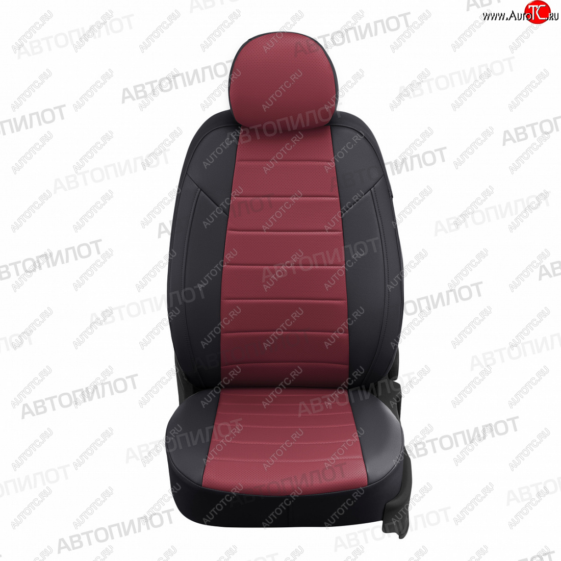 12 799 р. Чехлы сидений (экокожа, сплош) Автопилот  Hyundai Solaris  RBr (2010-2017) седан дорестайлинг, седан рестайлинг (черный/бордовый)  с доставкой в г. Кемерово