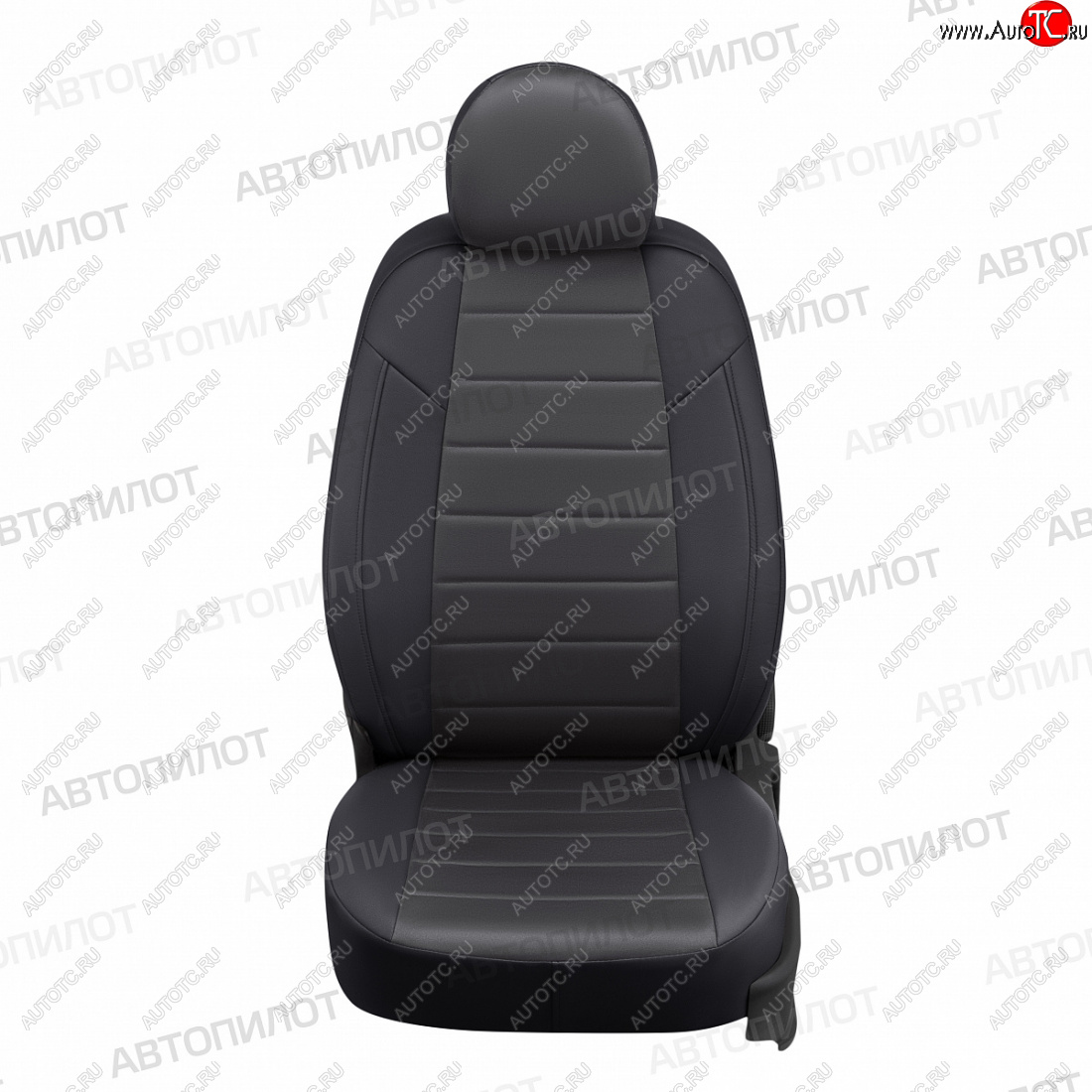 7 899 р. Чехлы сидений (экокожа/алькантара, сплош) Автопилот  Hyundai Solaris  HCR (2017-2022) седан дорестайлинг, седан рестайлинг (черный/темно-серый)  с доставкой в г. Кемерово