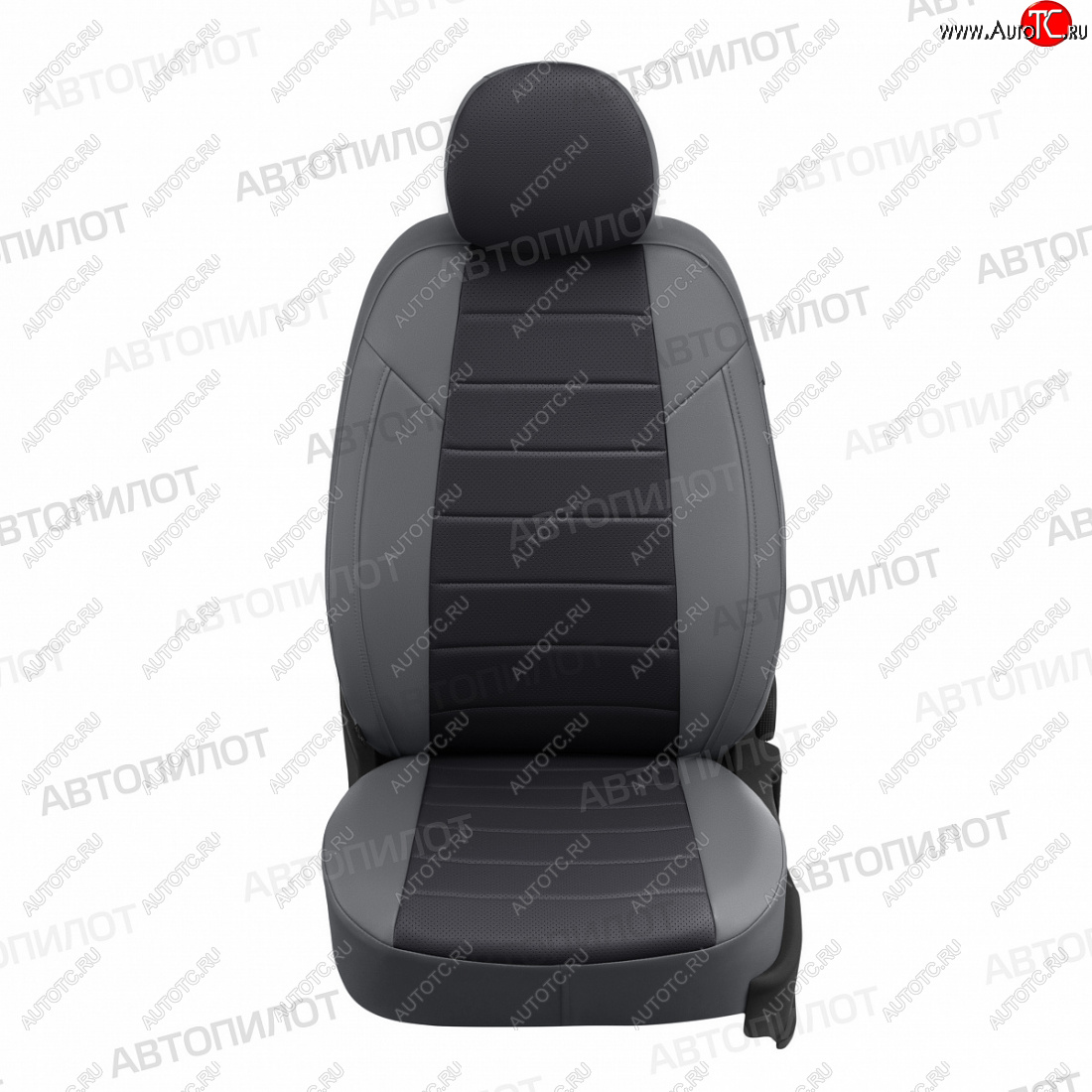 20 449 р. Чехлы сидений (экокожа, 8 мест) Автопилот  Hyundai Staria  US4 (2021-2022) (серый/черный)  с доставкой в г. Кемерово