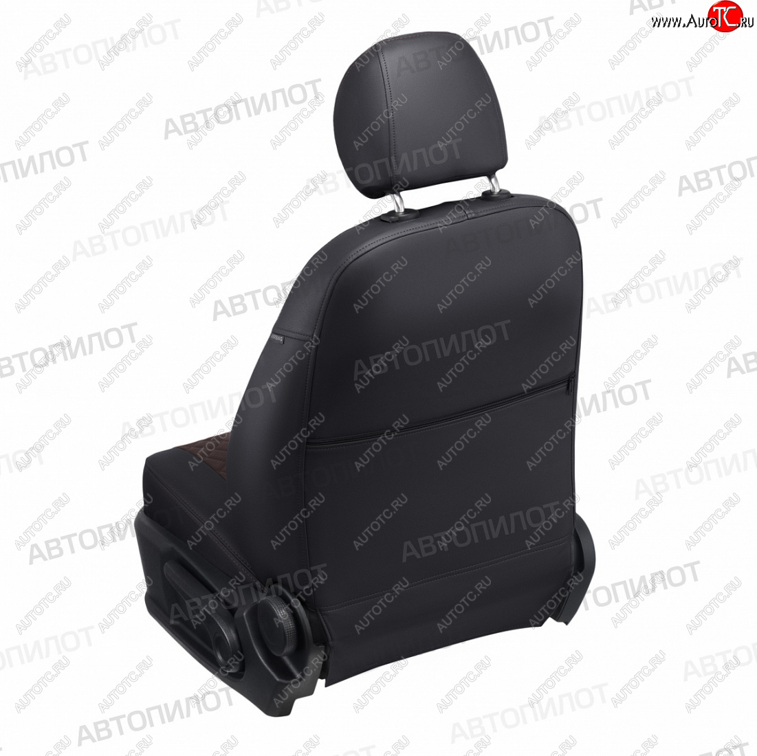 13 399 р. Чехлы сидений (экокожа) Автопилот Ромб  KIA Carens  UN (2006-2013) (черный/шоколад)  с доставкой в г. Кемерово