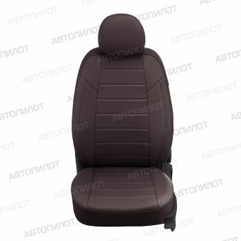 13 649 р.  Чехлы на сиденья Экокожа (раздел. 40/60 экокожа) Автопилот  Nissan X-trail  1 T30 (2000-2007) дорестайлинг, рестайлинг (черный/шоколад)  с доставкой в г. Кемерово. Увеличить фотографию 4