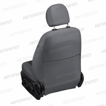 8 499 р. Чехлы на сиденья Ромб (раздел. 40/60 экокожа) Автопилот Nissan X-trail 3 T32 дорестайлинг (2013-2018) (серый/черный)  с доставкой в г. Кемерово. Увеличить фотографию 4