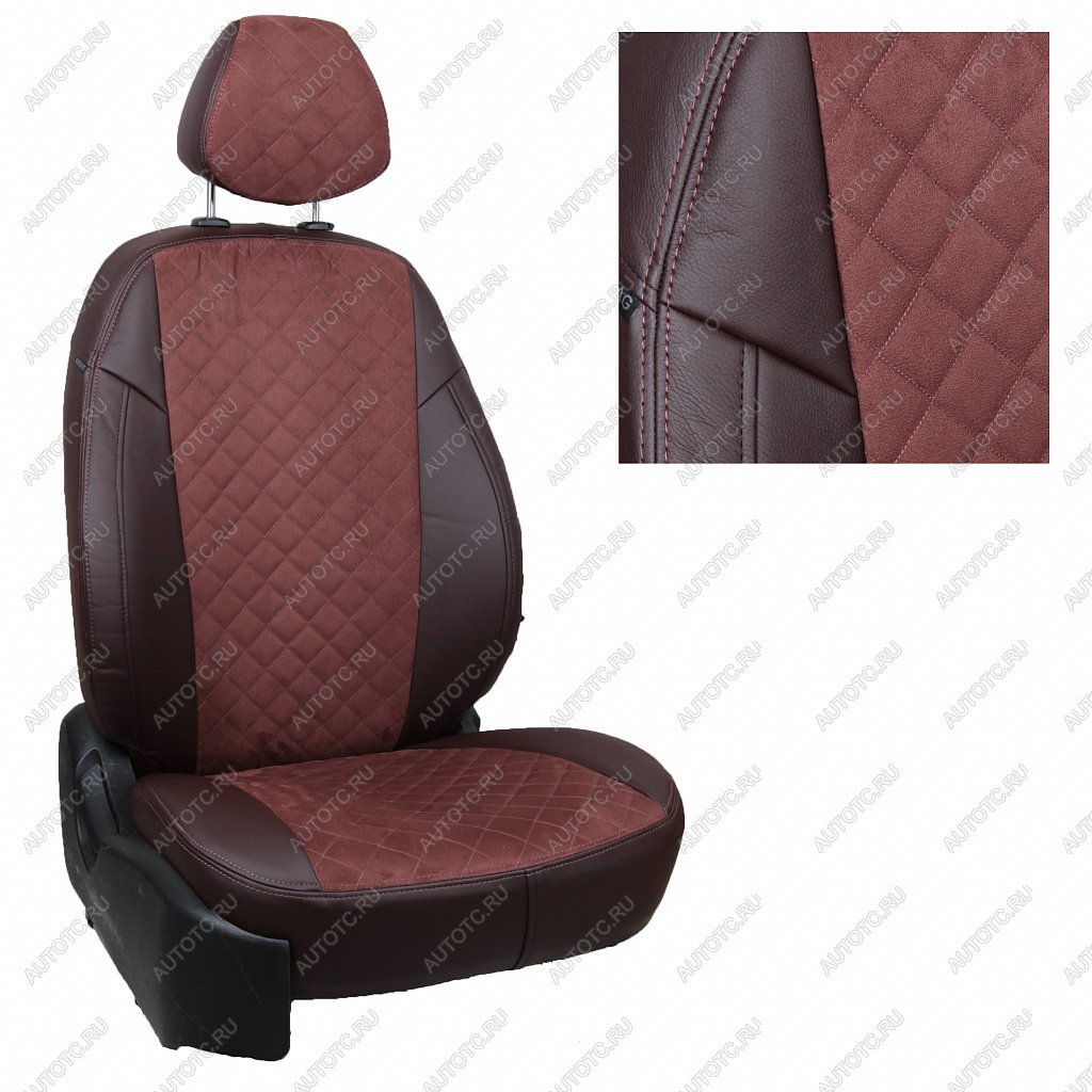 14 249 р. Чехлы Автопилот Opel Corsa D Hb (4060) с 06-14г., Алькантара ромб  op-ko-kdk-shosho-ar  с доставкой в г. Кемерово