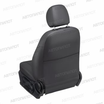 13 649 р.  Чехлы на сиденья Экокожа (сплош. экокожа) Автопилот  Renault Logan  1 (2004-2016) дорестайлинг, рестайлинг (темно-серый)  с доставкой в г. Кемерово. Увеличить фотографию 5