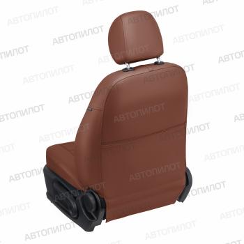 13 649 р.  Чехлы на сиденья Экокожа (к. Ambiente без подлокот. 40/60 экокожа) Автопилот  Skoda Octavia  A7 (2012-2020) дорестайлинг лифтбэк, дорестайлинг универсал, рестайлинг лифтбэк, рестайлинг универсал (коричневый)  с доставкой в г. Кемерово. Увеличить фотографию 6