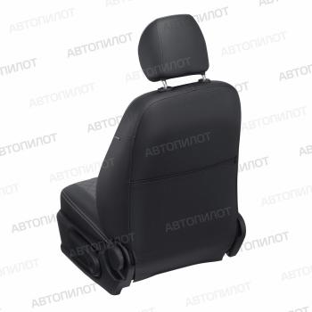 8 499 р.  Чехлы на сиденья Ромб (к.Ambiente без подлокот. 40/60 экокожа) Автопилот  Skoda Octavia  A7 (2012-2020) дорестайлинг универсал, рестайлинг универсал (черный/серый)  с доставкой в г. Кемерово. Увеличить фотографию 4