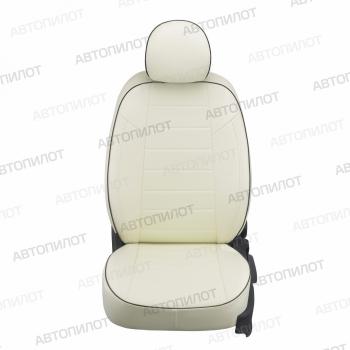 12 799 р. Чехлы на сиденья Экокожа (к. Elegance с подлокот. 40/60 экокожа) Автопилот  Skoda Octavia  A7 (2012-2020) дорестайлинг лифтбэк, дорестайлинг универсал, рестайлинг лифтбэк, рестайлинг универсал (белый)  с доставкой в г. Кемерово. Увеличить фотографию 4