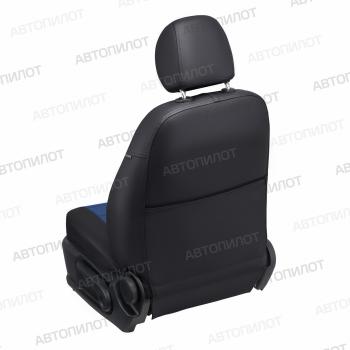 13 649 р.  Чехлы на сиденья Экокожа (задн.сид раздел. 40/60 экокожа) Автопилот  Fiat Sedici (2005-2014), Suzuki SX4 ( YA21S,YB21S,  GYA,GYB) (2006-2016) (черный/синий)  с доставкой в г. Кемерово. Увеличить фотографию 5