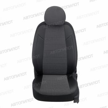8 249 р. Чехлы на сиденья Велюр (раздел. 40/60 экокожа) Автопилот Toyota Matrix E130 (2003-2008) (черный)  с доставкой в г. Кемерово. Увеличить фотографию 3