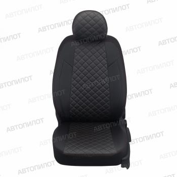 14 249 р.  Чехлы на сиденья Ромб (5 мест 3 отдел. части экокожа) Автопилот  Toyota Verso  R20 (2009-2012) дорестайлинг (черный/строчка красная)  с доставкой в г. Кемерово. Увеличить фотографию 5