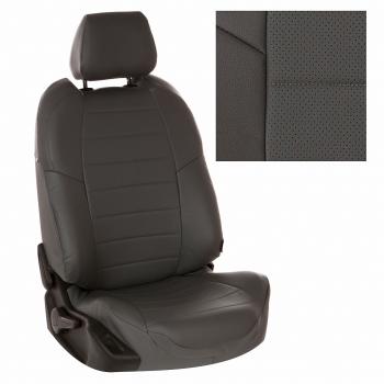 7 899 р. Чехлы на сиденья Экокожа (к. Comfort Luxe экокожа) Автопилот  Уаз Патриот ( 23632,  3163 5 дв.) (2016-2025) 2-ой рестайлинг пикап, 2-ой рестайлинг (темно-серый)  с доставкой в г. Кемерово. Увеличить фотографию 2