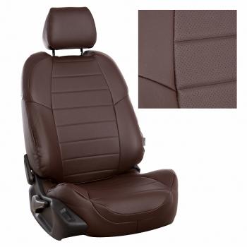 7 899 р. Чехлы на сиденья Экокожа (к. Comfort Luxe экокожа) Автопилот  Уаз Патриот ( 23632,  3163 5 дв.) (2016-2025) 2-ой рестайлинг пикап, 2-ой рестайлинг (шоколад)  с доставкой в г. Кемерово. Увеличить фотографию 2