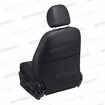 8 249 р.  Чехлы на сиденья Экокожа (к. Sport Line Comfort Line раздел. 40/60 + вырез под подлокот.+ надкрыльн. экокожа) Автопилот  Volkswagen Passat ( B6,  B7) (2005-2015) седан, седан (черный/темно-серый)  с доставкой в г. Кемерово. Увеличить фотографию 5