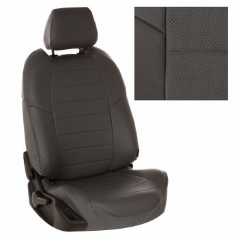 8 249 р.  Чехлы на сиденья Экокожа (к. Sport Line Comfort Line раздел. 40/60 + вырез под подлокот.+ надкрыльн. экокожа) Автопилот  Volkswagen Passat ( B6,  B7) (2005-2015) седан, седан (темно-серый)  с доставкой в г. Кемерово. Увеличить фотографию 2