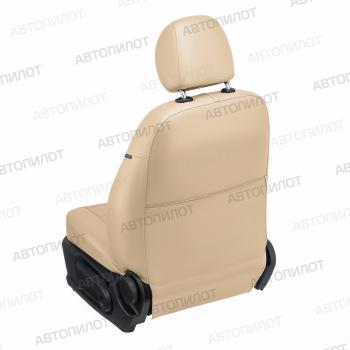 13 649 р.  Чехлы на сиденья Экокожа (к. Sport Line Comfort Line раздел. 40/60 + вырез под подлокот.+ надкрыльн. экокожа) Автопилот  Volkswagen Passat ( B6,  B7) (2005-2015) седан, седан (бежевый)  с доставкой в г. Кемерово. Увеличить фотографию 6