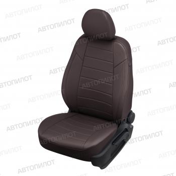  Чехлы на сиденья Экокожа (к. Sport Line Comfort Line раздел. 40/60 + вырез под подлокот.+ надкрыльн. экокожа) Автопилот Volkswagen Passat ( B6,  B7) (2005-2015) седан, седан (шоколад)