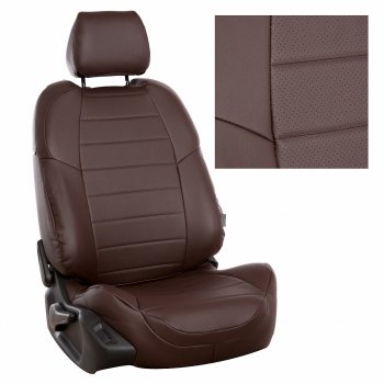 8 249 р.  Чехлы на сиденья Экокожа (к. Sport Line Comfort Line раздел. 40/60 + вырез под подлокот.+ надкрыльн. экокожа) Автопилот  Volkswagen Passat ( B6,  B7) (2005-2015) седан, седан (шоколад)  с доставкой в г. Кемерово. Увеличить фотографию 2