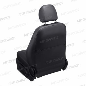 13 449 р.  Чехлы на сиденья Алькантара ромб (8 мест сплош. экокожа) Автопилот  Volkswagen Caravelle ( T5,  T6) - Transporter ( T5,  T6) (черный/темно-серый)  с доставкой в г. Кемерово. Увеличить фотографию 5