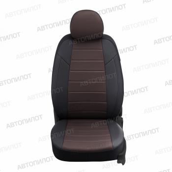 21 599 р.  Чехлы на сиденья Экокожа (9 мест сплош. экокожа) Автопилот  Volkswagen Caravelle  T5 - Transporter  T5 (черный/шоколад)  с доставкой в г. Кемерово. Увеличить фотографию 3