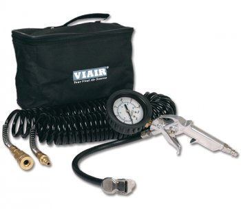 Комплект для подкачки колес VIAIR (манометр 2,5 200 PSI, шланг, сумка) Viair 00043