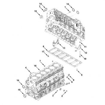 Блок цилиндров 6ISBe, 6ISDe V=6.7 4955412 С CUMMINS 00032
