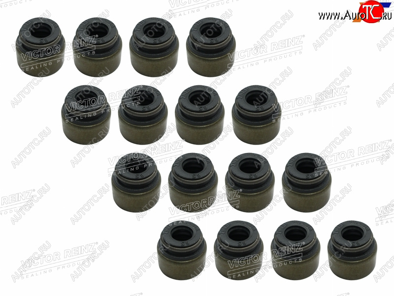 2 689 р. Комплект маслосъёмных колпачков TOYOTA 1ZZ-FEM20AFKS1-2MZ-FE1-2AZ#2ZR-FE3S-FSE впусквыпуск (16 VICTOR REINZ 12-54024-01  с доставкой в г. Кемерово