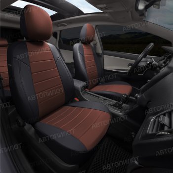 12 799 р. Чехлы сидений (экокожа/алькантара, спл. с подлок.) Автопилот  Audi 100  С4 - A6  С4 (черный/шоколад)  с доставкой в г. Кемерово. Увеличить фотографию 7