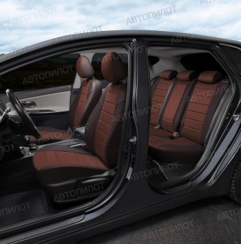 13 649 р. Чехлы сидений Алькантара (экокожа) Автопилот  Chery Tiggo 8 PRO (2021-2025) (шоколад)  с доставкой в г. Кемерово. Увеличить фотографию 7