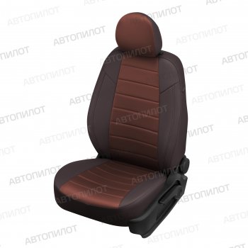 Чехлы сидений Алькантара (экокожа) Автопилот Chery Tiggo 8 PRO (2021-2025) (шоколад)