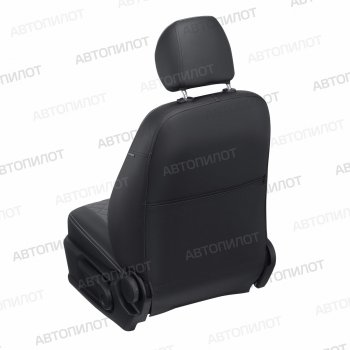 8 499 р. Чехлы сидений Ромб (5 мест экокожа) Автопилот  Chery Tiggo 8 PRO (2021-2025) (черный/серый)  с доставкой в г. Кемерово. Увеличить фотографию 4