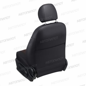 8 499 р. Чехлы сидений Ромб (5 мест экокожа) Автопилот  Chery Tiggo 8 PRO (2021-2025) (черный/шоколад)  с доставкой в г. Кемерово. Увеличить фотографию 3