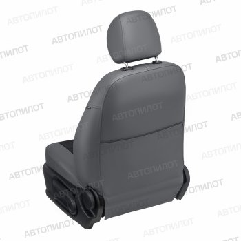14 249 р. Чехлы сидений Ромб (5 мест экокожа) Автопилот  Chery Tiggo 8 PRO (2021-2025) (серый/черный)  с доставкой в г. Кемерово. Увеличить фотографию 3