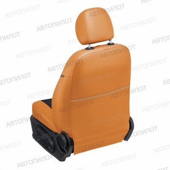 14 249 р. Чехлы сидений Ромб (5 мест экокожа) Автопилот  Chery Tiggo 8 PRO (2021-2025) (оранж/черный)  с доставкой в г. Кемерово. Увеличить фотографию 4