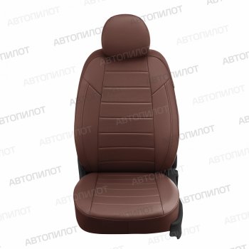 14 249 р. Чехлы сидений Ромб (5 мест экокожа) Автопилот  Chery Tiggo 8 PRO (2021-2025) (темно-коричневыйй)  с доставкой в г. Кемерово. Увеличить фотографию 2
