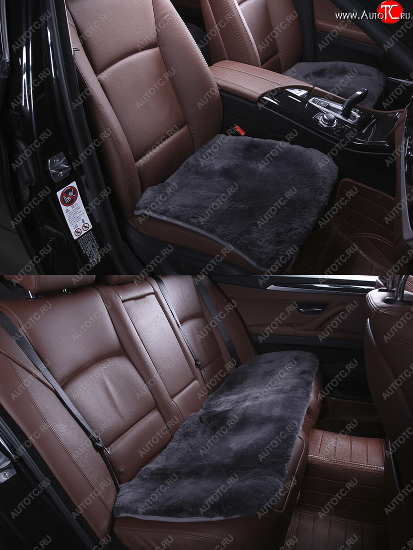 7 599 р. Комплекты квадратов (короткий ворс Класс А натуральный мех) Автопилот   (серый)  с доставкой в г. Кемерово