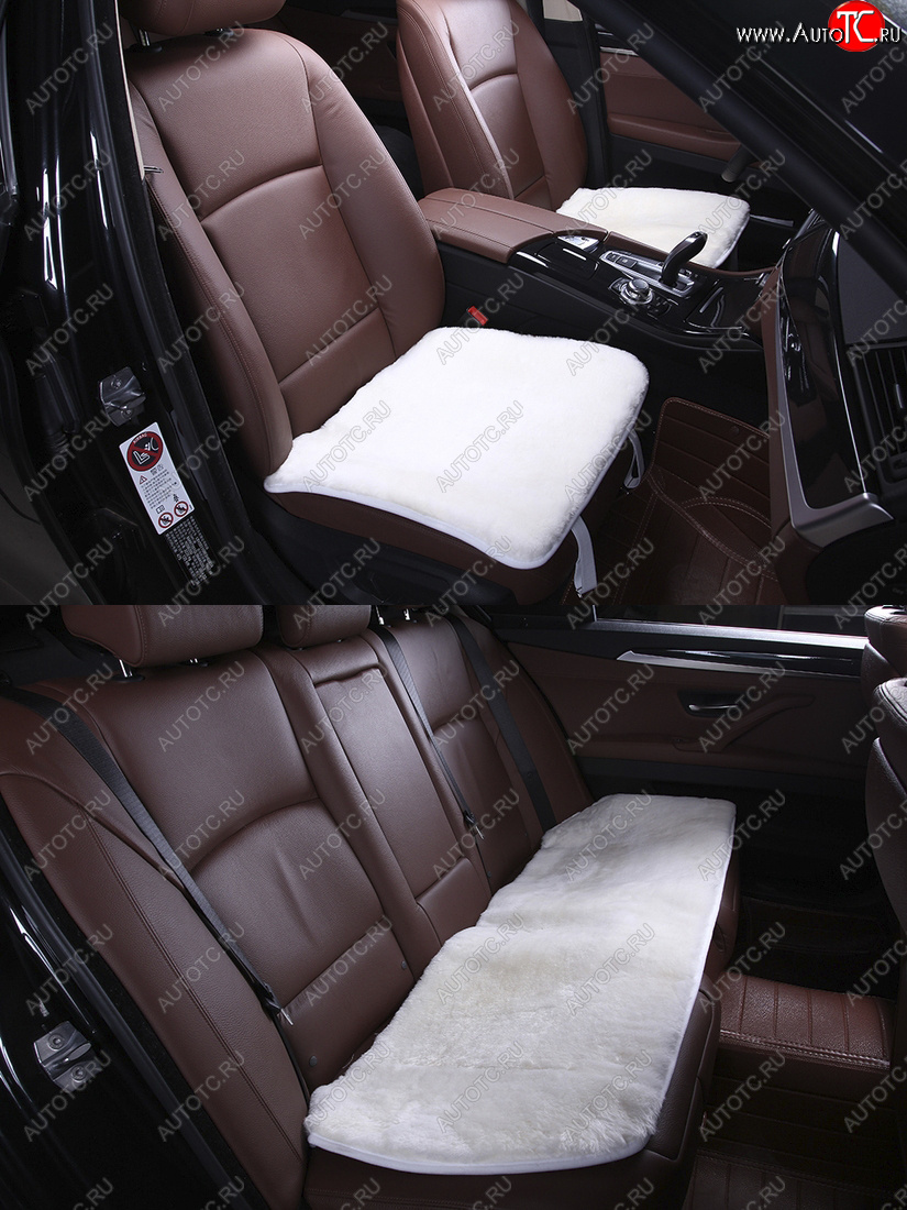 7 599 р. Комплекты квадратов (короткий ворс Класс А натуральный мех) Автопилот   (белый)  с доставкой в г. Кемерово
