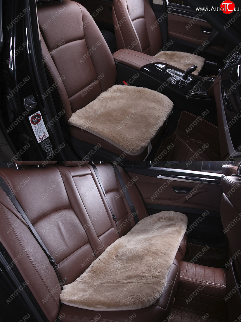 9 299 р. Комплекты квадратов (короткий ворс Класс А натуральный мех) Автопилот   (темно-бежевый)  с доставкой в г. Кемерово