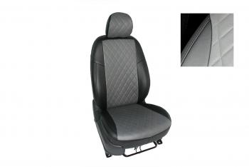 Чехлы на сиденье Экокожа (с 2021г 40/60 экокожа) Seintex Hyundai Tucson  NX4 (2020-2022) (черный/белый)
