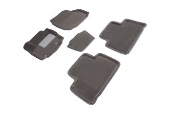 Комплект ковриков салона (ворсовые, 3D) SEINTEX Ford S-Max  1 (2006-2015) дорестайлинг, рестайлинг (Серый)