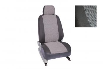 Чехлы на сиденье Жаккард (ткань) Seintex KIA Cerato  2 TD (2008-2013) седан (черный/серый)