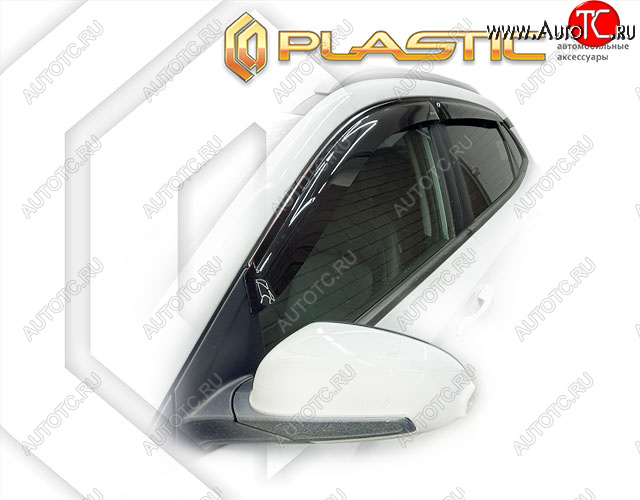 2 159 р. Дефлектора окон CA-Plastic  Hyundai Kona  OS (2017-2021) дорестайлинг (classic полупрозрачный)  с доставкой в г. Кемерово