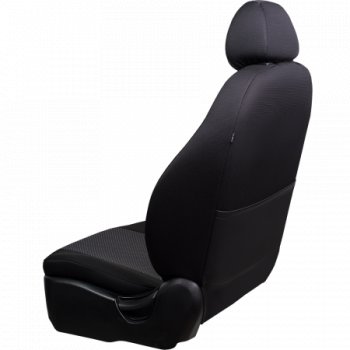 5 599 р. Комплект чехлов для сидений (РЗСиС 60/40 жаккард) Дублин Lord Autofashion Chevrolet Niva 2123 рестайлинг (2009-2020) (серый, вставка Сеул серая, строчка серая)  с доставкой в г. Кемерово. Увеличить фотографию 2