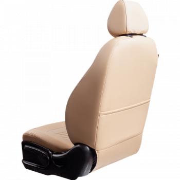 9 449 р. Комплект чехлов для сидений (РЗС 40/60 3Г Илана+Орегон) ТУРИН Lord Autofashion KIA Ceed 3 CD хэтчбэк (2018-2025) (бежевый, вставка бежевая, строчка бежевая)  с доставкой в г. Кемерово. Увеличить фотографию 6