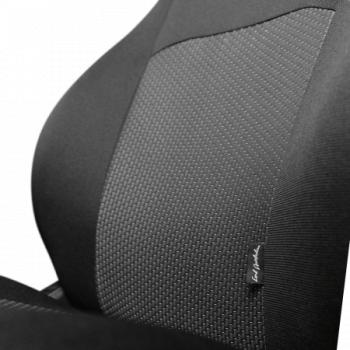 5 699 р. Комплект чехлов для сидений (ЦЗС 2П Жаккард) Дублин Lord Autofashion Лада 2113 (2004-2013) (черный, вставка Зигзаг серая)  с доставкой в г. Кемерово. Увеличить фотографию 8