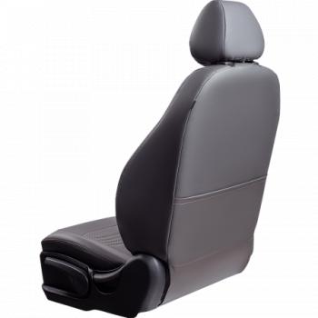 9 449 р. Комплект чехлов для сидений (ЦЗС 2П Илана+Орегон) ТУРИН СТ Lord Autofashion Лада 2109 (1987-2004) (серый, вставка серая, строчка серая)  с доставкой в г. Кемерово. Увеличить фотографию 6