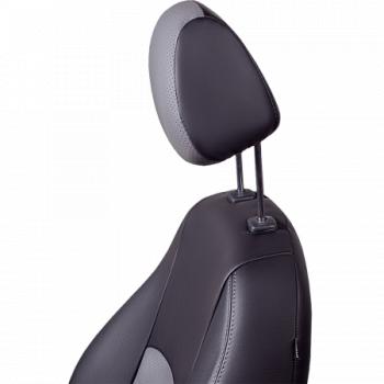 6 799 р. Комплект чехлов для сидений ( к.Drive Active РЗСиС 60/40 3Г Илана+Орегон) ТУРИН СТ Lord Autofashion  Лада Гранта FL ( 2191,  2190,  2194,  2192) (2018-2025) лифтбек, седан, универсал, хэтчбек (черный, вставка серая, строчка серая)  с доставкой в г. Кемерово. Увеличить фотографию 5
