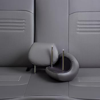 8 549 р. Комплект чехлов для сидений (ЦЗС 3Г Илана+Орегон) ТУРИН СТ Lord Autofashion  Renault Fluence (2010-2016) дорестайлинг, рестайлинг (серый, вставка серая, строчка серая)  с доставкой в г. Кемерово. Увеличить фотографию 8