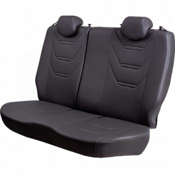 11 899 р. Комплект чехлов для сидений (ЦЗС 2П+1Г Орегон) ТУРИН-2 Lord Autofashion  Renault Logan  1 (2004-2016) дорестайлинг, рестайлинг (серый, вставка серая, строчка серая)  с доставкой в г. Кемерово. Увеличить фотографию 9