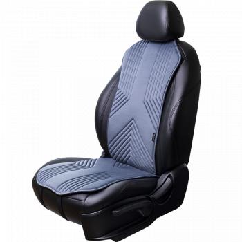 2 579 р. Накидка на сиденье (1 место Афины) ЛЮКС ст ВАН ВЭЙ Lord Autofashion   (серо-голубой, строчка серо-голубая)  с доставкой в г. Кемерово. Увеличить фотографию 8