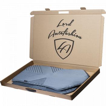 2 579 р. Накидка на сиденье (1 место Афины) ЛЮКС ст ВАН ВЭЙ Lord Autofashion   (серо-голубой, строчка серо-голубая)  с доставкой в г. Кемерово. Увеличить фотографию 9